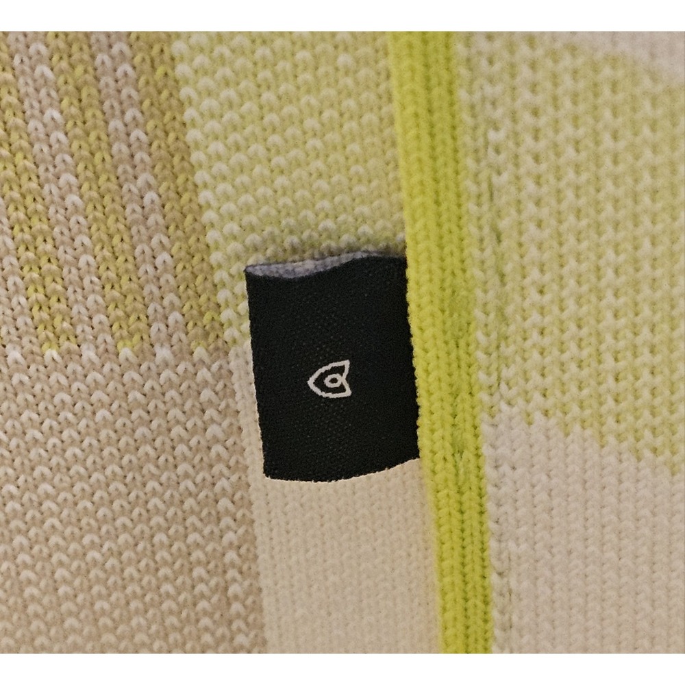 Rothy's The Lightweight Tote Bag in Citrus Gingham Plaid Neon Yellow - Picture 6 of 6